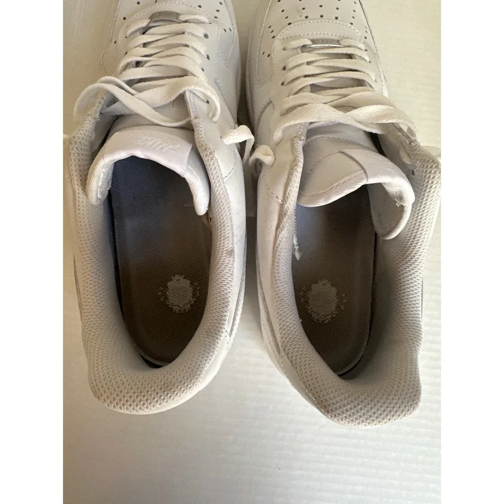 Nike Air Force 1 07 Low Triple White Mens Size 12.5 315122-111 Leather Sneakers⁠
